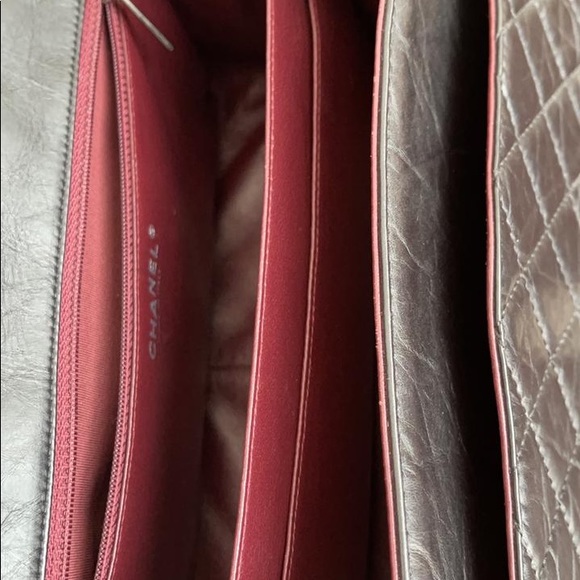 Chanel Reissue 2.55 black Flap Bag in silver hardware, aged Calfskin/ - Picture 14 of 17